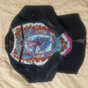 Levi's Western Pearl Snap Grateful Dead Liquid Blue Tie-dye Seasons Of The Dead